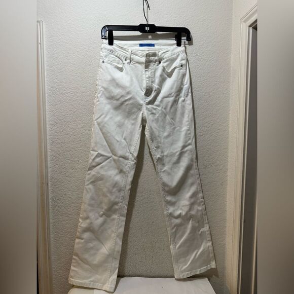 J. McLaughlin - Milburn Kick Flare Jeans - White size 2 - Picture 3 of 9